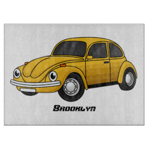 Planche À Découper Dessin animé de voiture classique