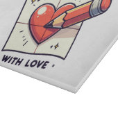 Planche À Découper Dessin avec amour (Coin)