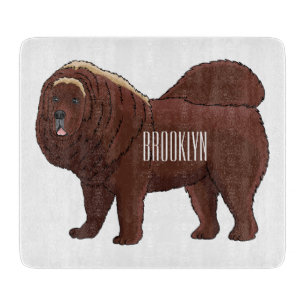 Planche À Découper dessin de Chien Tibétain Mastiff