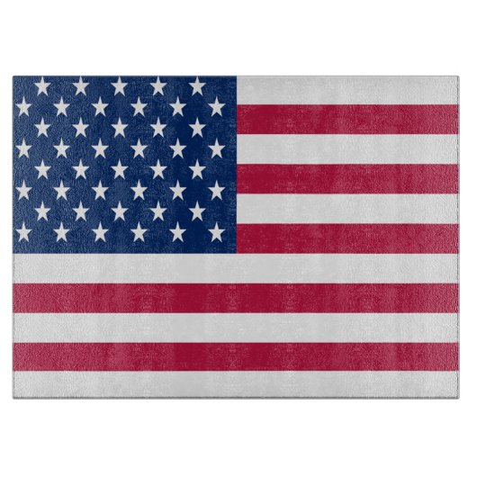Planche À Découper Dessin de fierté de drapeau américain USA (Devant)