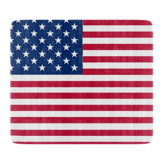 Planche À Découper Dessin de fierté de drapeau américain USA (Devant)