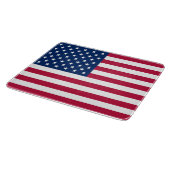 Planche À Découper Dessin de fierté de drapeau américain USA (Coin)
