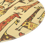 Planche À Découper Dessin De Giraffe, Amusant Design Sans Fil. (Coin)