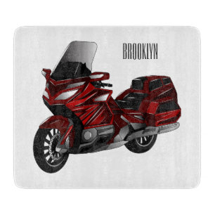 Planche À Découper Dessin de moto de tourisme