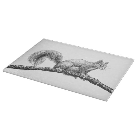 Planche À Découper Dessin d'écureuil (Coin)