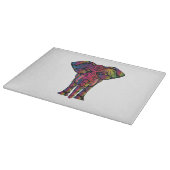 Planche À Découper Dessin d'éléphant coloré (Coin)