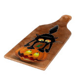 Planche À Découper Dessin d'Halloween au chat effrayé sur Citrouille (Coin)
