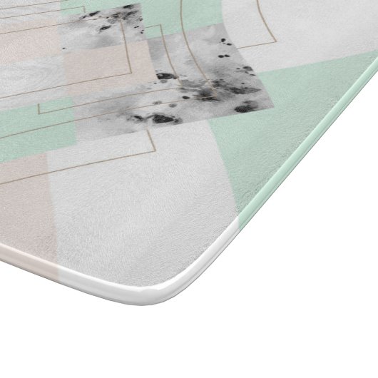 Planche À Découper Dessin géométrique de style moderne (Coin)