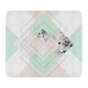 Planche À Découper Dessin géométrique de style moderne