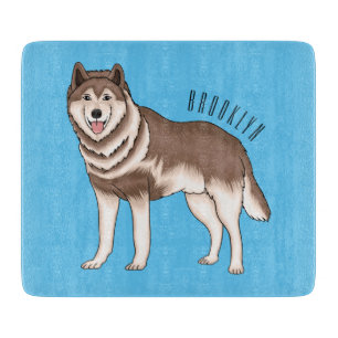 Planche À Découper dessin humoristique sibérien husky