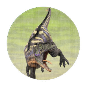 Planche À Découper Dessin préhistorique drôle d'Aucasaurus rugissant