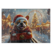 Planche À Découper Dessous de verre à rouleaux pour chien Bull Terrie (Devant)