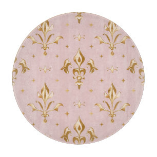 Planche À Découper Dessous de verre rond Royal Bloom