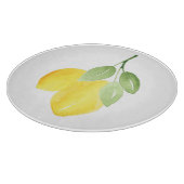 Planche À Découper Deux citrons aquarelles (Coin)