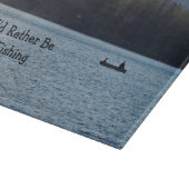 Planche À Découper Deux Fishermen à Boat on Lake Glass (Coin)