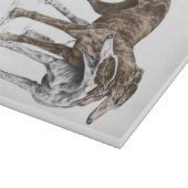 Planche À Découper Deux Greyhound Friends Dog Art (Coin)