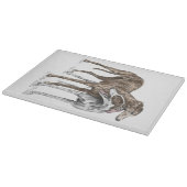 Planche À Découper Deux Greyhound Friends Dog Art (Coin)