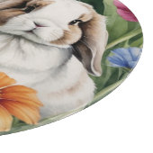 Planche À Découper Deux lapins de lapin de lapin de petite lop (Coin)