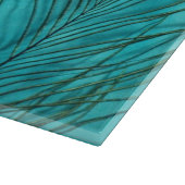 Planche À Découper Deux plumes de paon d'Aqua (Coin)