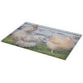 Planche à découper Deux Poules Style Maison de Fer (Coin)