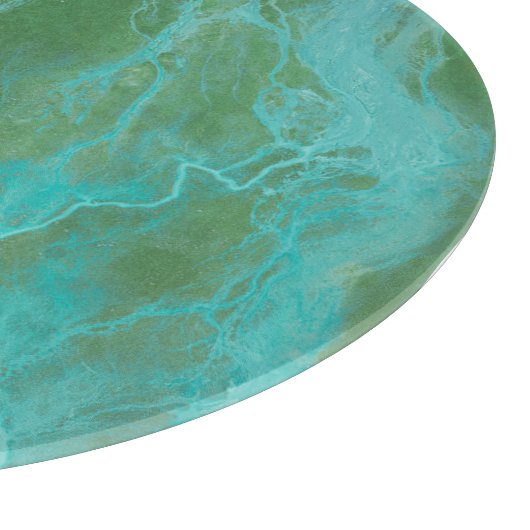 Planche À Découper Deux tons de marbre vert     (Coin)