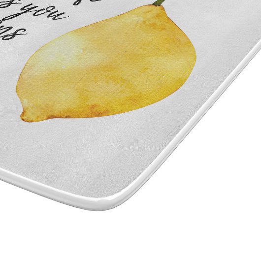 Planche À Découper Devis jaune citron amusant (Coin)