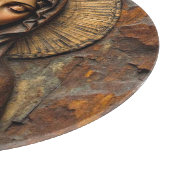 Planche À Découper Dévotion sculptée Marie en bois (Coin)