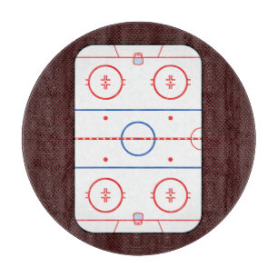Planche À Découper Diagramme de piste de compagnon de match de hockey