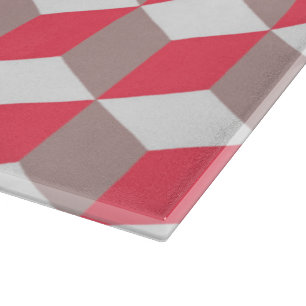 Planche À Découper Diamant répétant le motif dans le pavot et le gris
