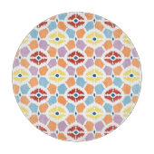 Planche À Découper Diamants colorés ikat géométrique (Devant)