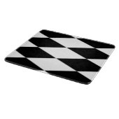 PLANCHE À DÉCOUPER DIAMANTS NOIRS ET BLANCS (Coin)