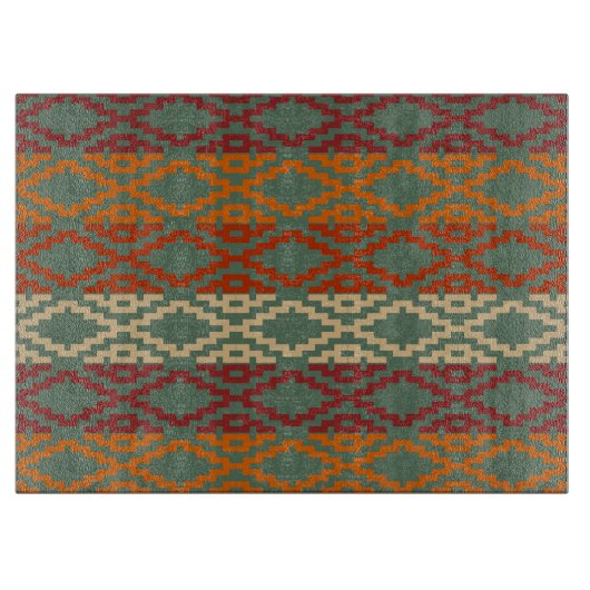 Planche À Découper Diamants tribaux du sud-ouest aztèque (Devant)