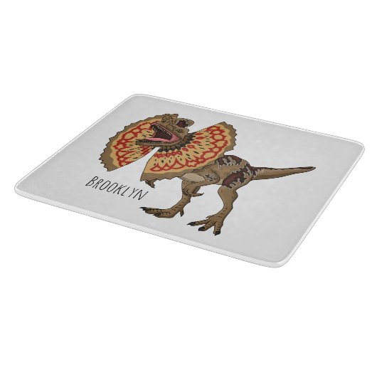 Planche À Découper Dilophosaurus dessin animé (Coin)