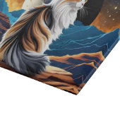 Planche À Découper Dilute Calico Chat et Lune du désert (Coin)