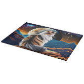 Planche À Découper Dilute Calico Chat et Lune du désert (Coin)