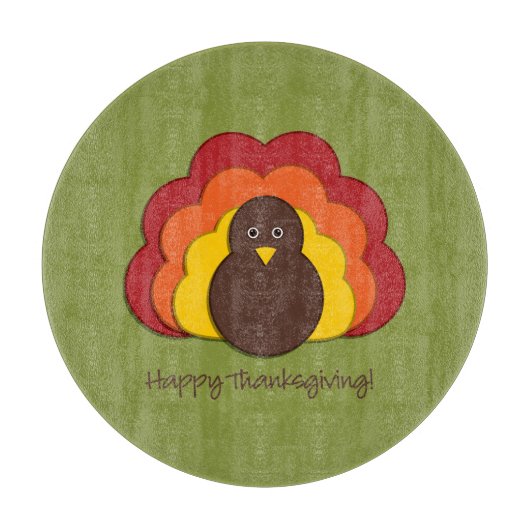 Planche À Découper Dinde de Thanksgiving (Devant)