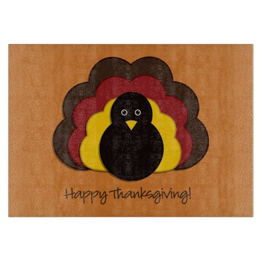 Planche À Découper Dinde de Thanksgiving (Devant)