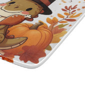 Planche À Découper Dinosaur de Thanksgiving mignon (Coin)