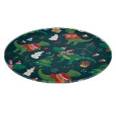 Planche À Découper Dinosaur T-Rex : Nouvel An de Noël. (Coin)