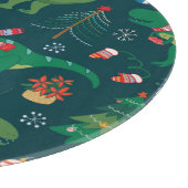 Planche À Découper Dinosaur T-Rex : Nouvel An de Noël. (Coin)