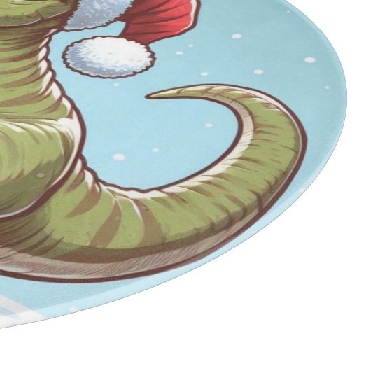 Planche À Découper Dinosaure sucre de canne de Noël mignon (Coin)