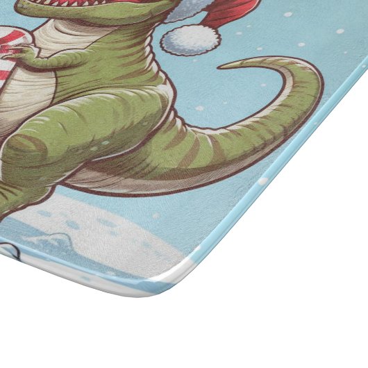 Planche À Découper Dinosaure sucre de canne de Noël mignon (Coin)