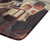 Planche À Découper Dire grâce par Norman Rockwell (Coin)
