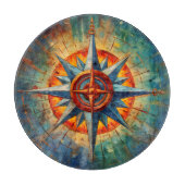 Planche À Découper Direction au Chaos (Rose Compass) (Devant)