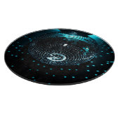 Planche À Découper Disco Ball Glare, Arrière - plan de discothèque. (Coin)
