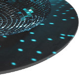 Planche À Découper Disco Ball Glare, Arrière - plan de discothèque. (Coin)