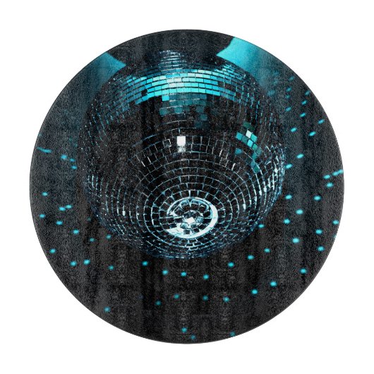 Planche À Découper Disco Ball Glare, Arrière - plan de discothèque. (Devant)