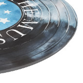 Planche À Découper Disque musical Aqua Blue Black (Coin)