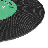 Planche À Découper Disque Vinyle Rétro Rock N Roll Vert Anniversaire (Coin)