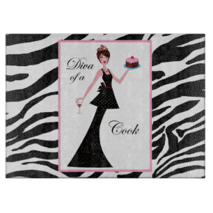Planche À Découper "Diva of a Cook"